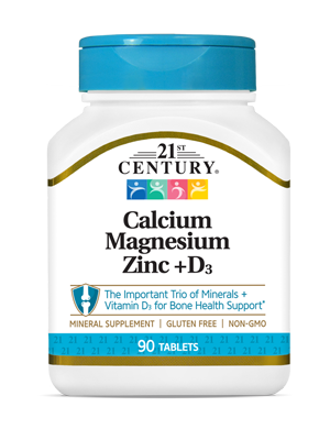 21st century calcium magnesium zinc + d3