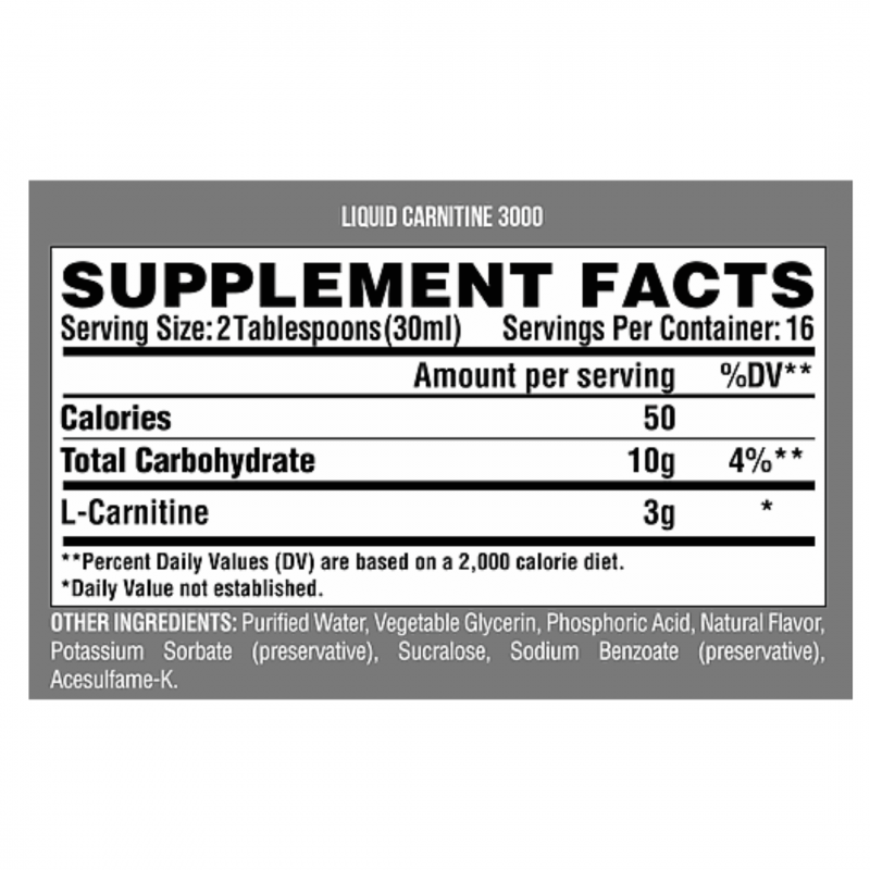 Liquid Carnitine 3000