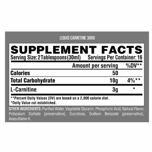 Liquid Carnitine 3000